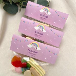 Bolsita de chuches personalizada para Bautizo